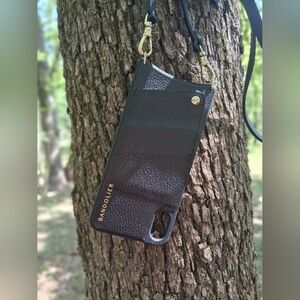 Bandolier Black Phone Case with Strap